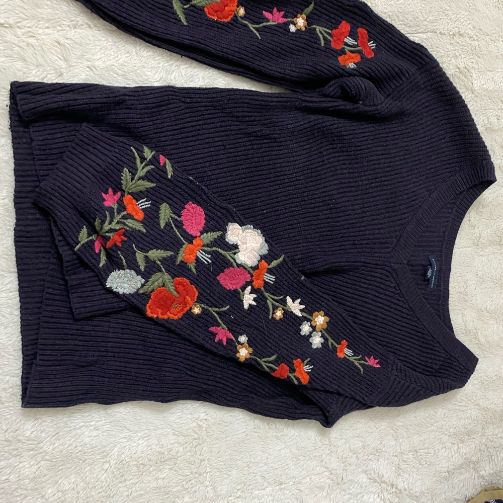 American Eagle Outfitters floral sweaters